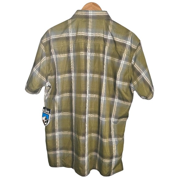 Kuhl Response Shirt Short‎ Sleeve Button Down Green Plaid Shirt Men's Sz XL NWT - Picture 7 of 11
